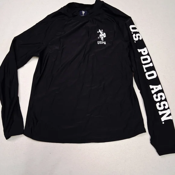 U.S. Polo Assn. Black Long Sleeve Shirt for Men - Picture 1 of 2